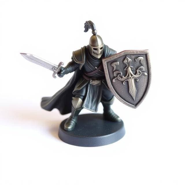 metal knight figurine