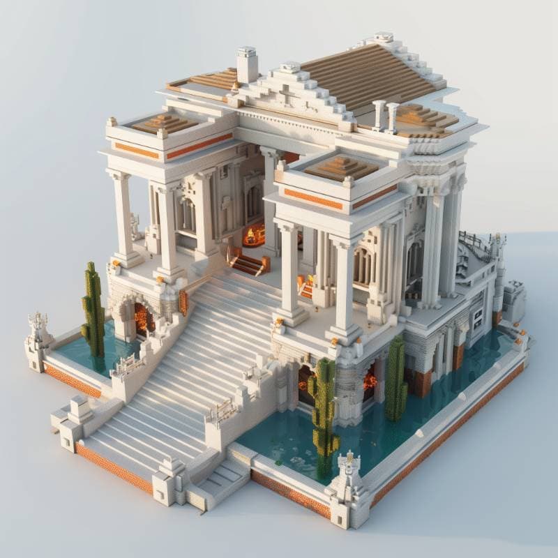 miniature building