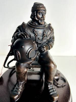 metal diver figurine