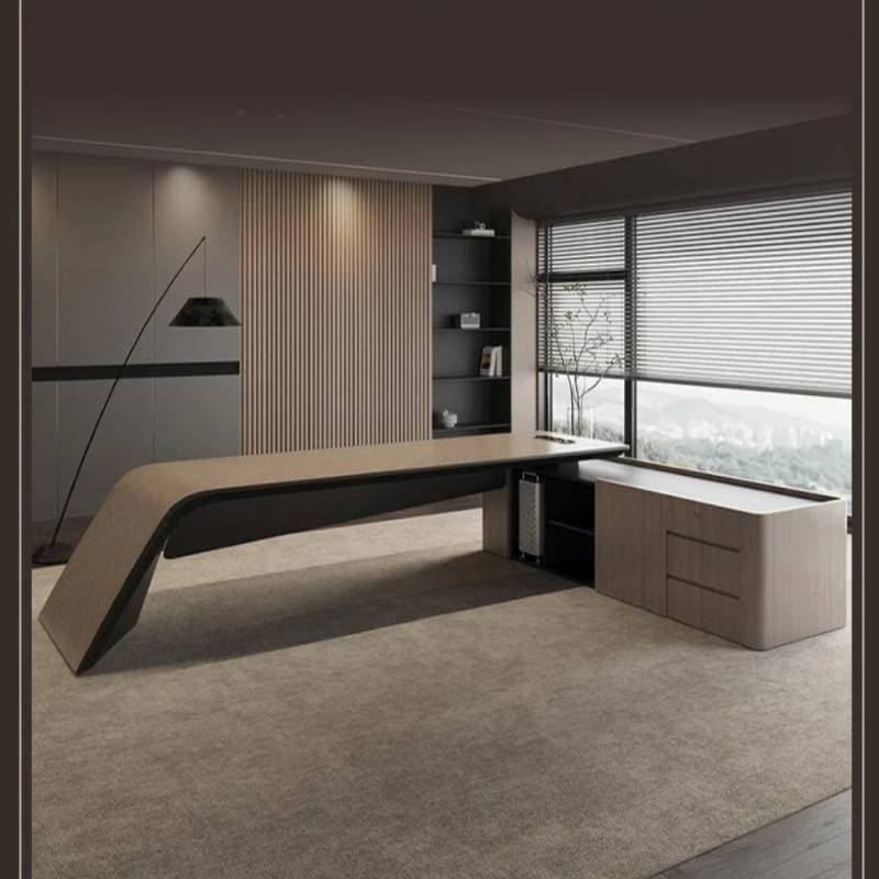 modern wooden desk