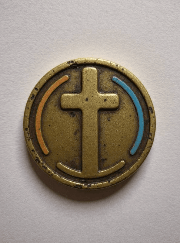 metal coin/badge