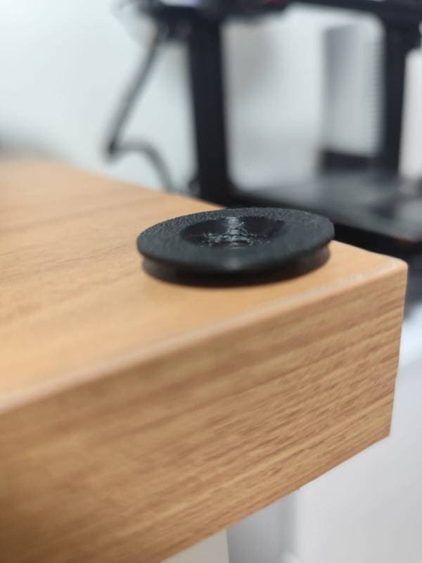 black circular object