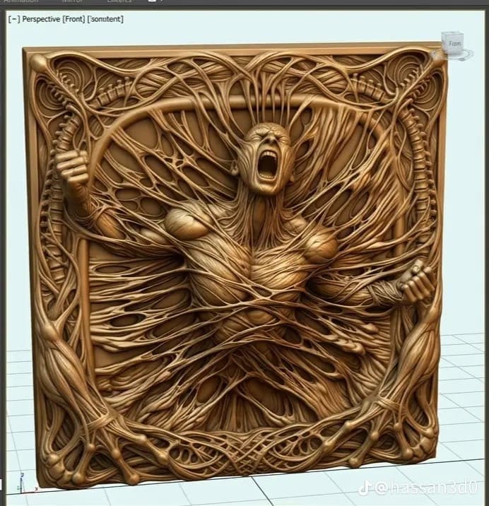 metal relief sculpture