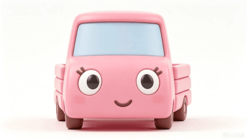 pink toy truck
