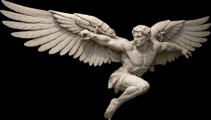 winged statue