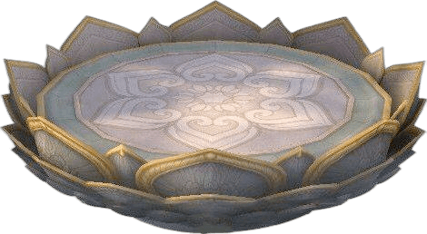 metallic lotus flower