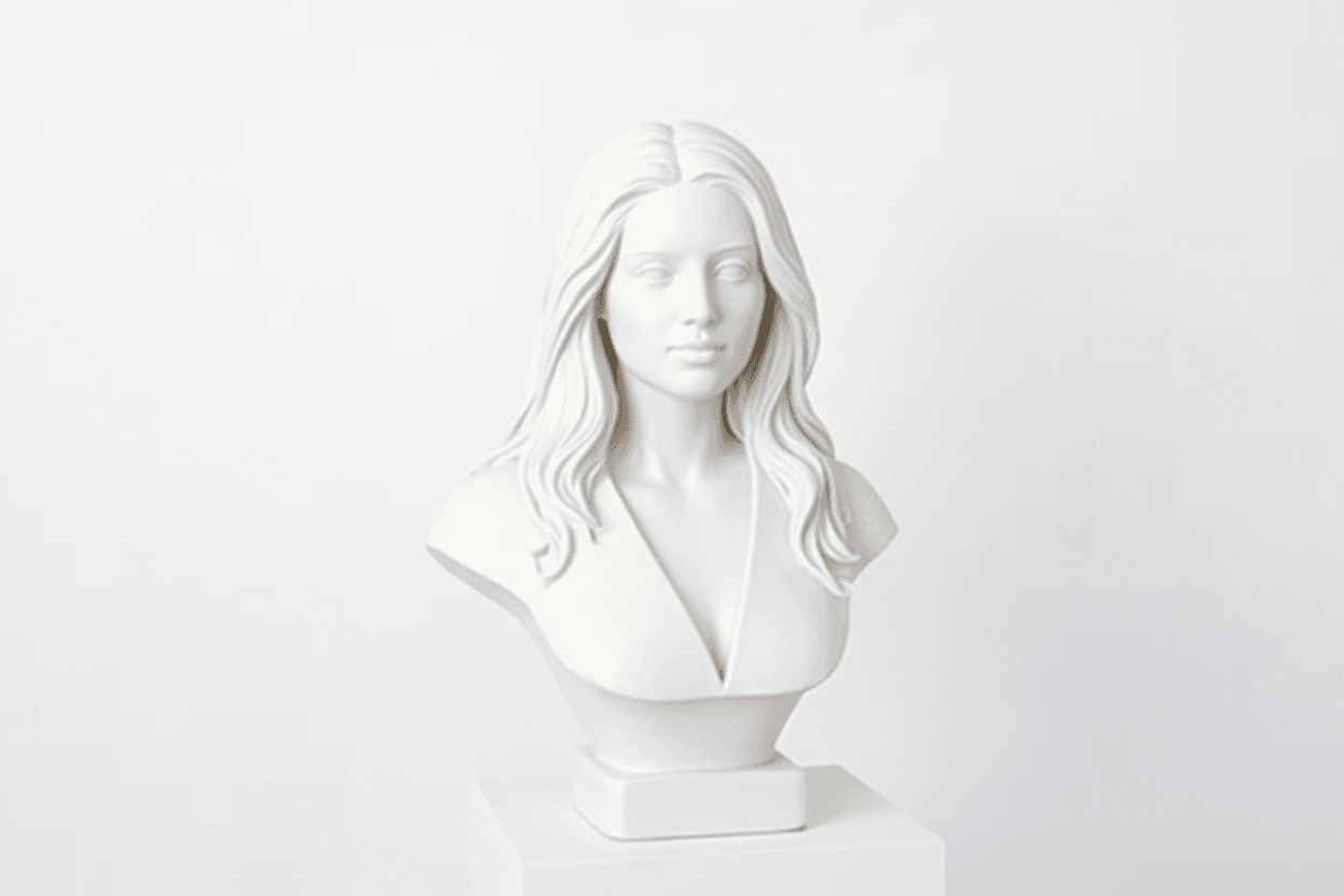 white bust
