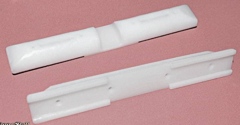 white plastic shelf