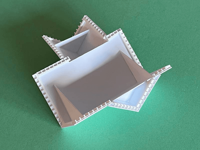 white geometric object