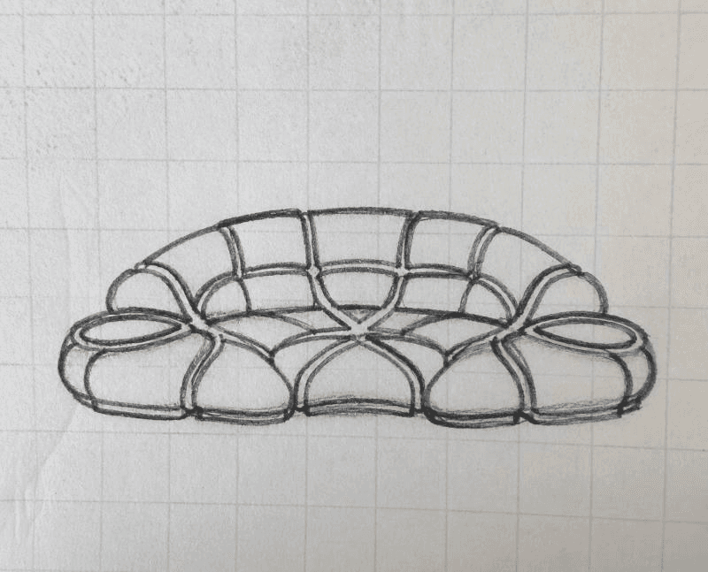 cushion-shaped seat