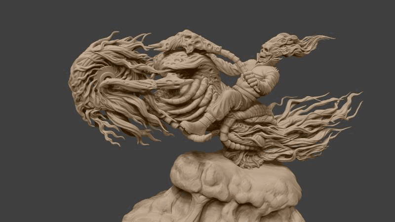 metal dragon sculpture
