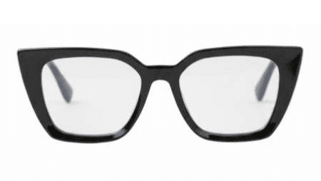 black-framed glasses