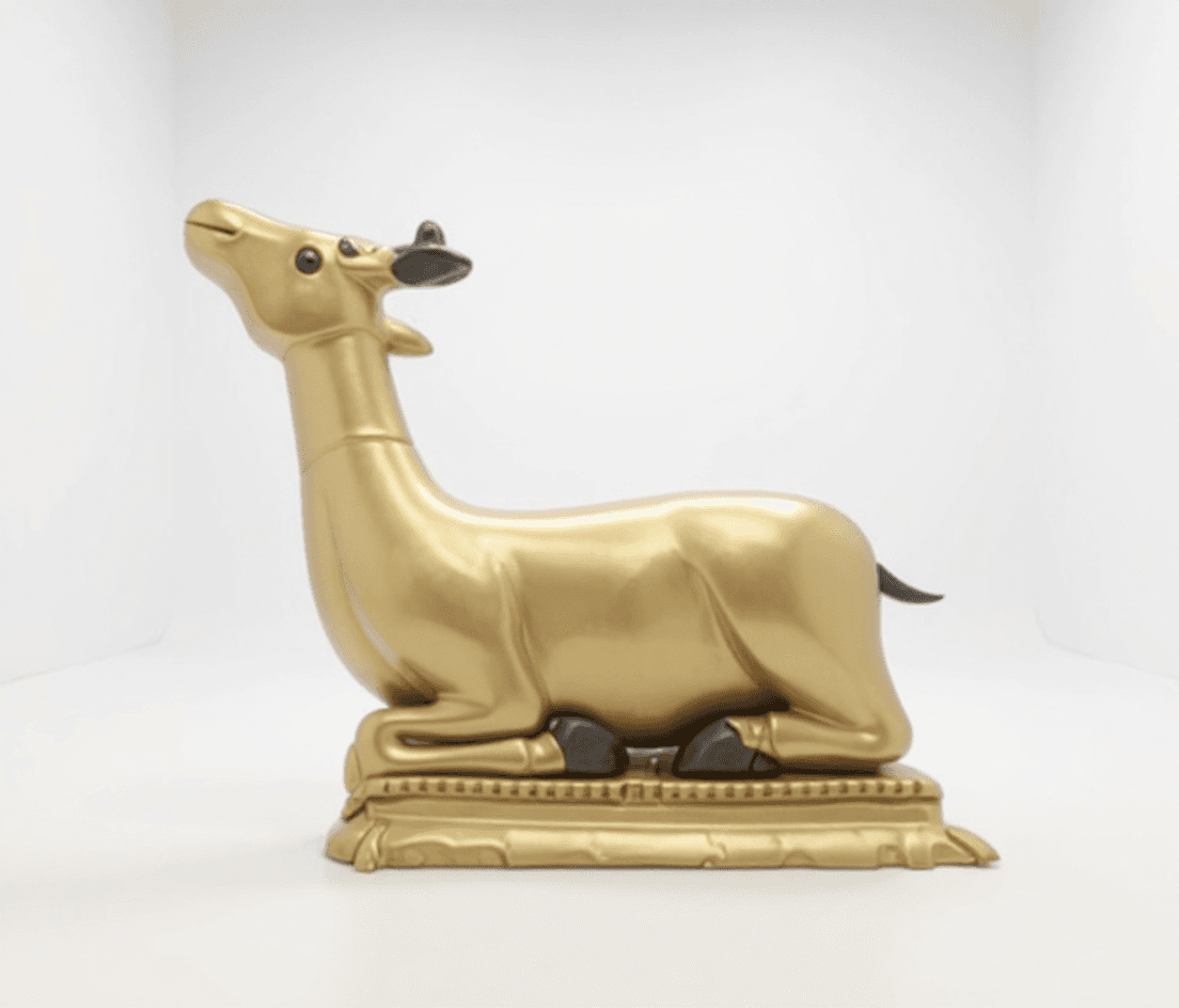 metal goat statue