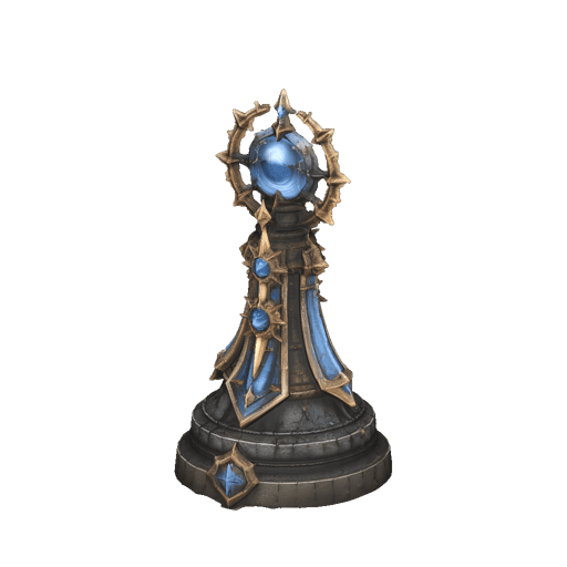 ornate blue crystal