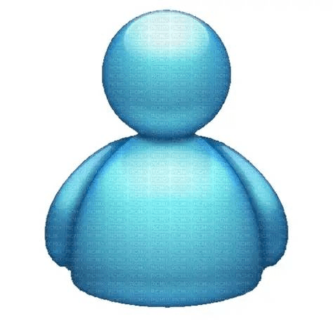 blue humanoid figure