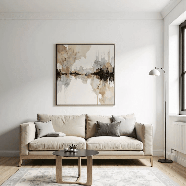 beige sofa