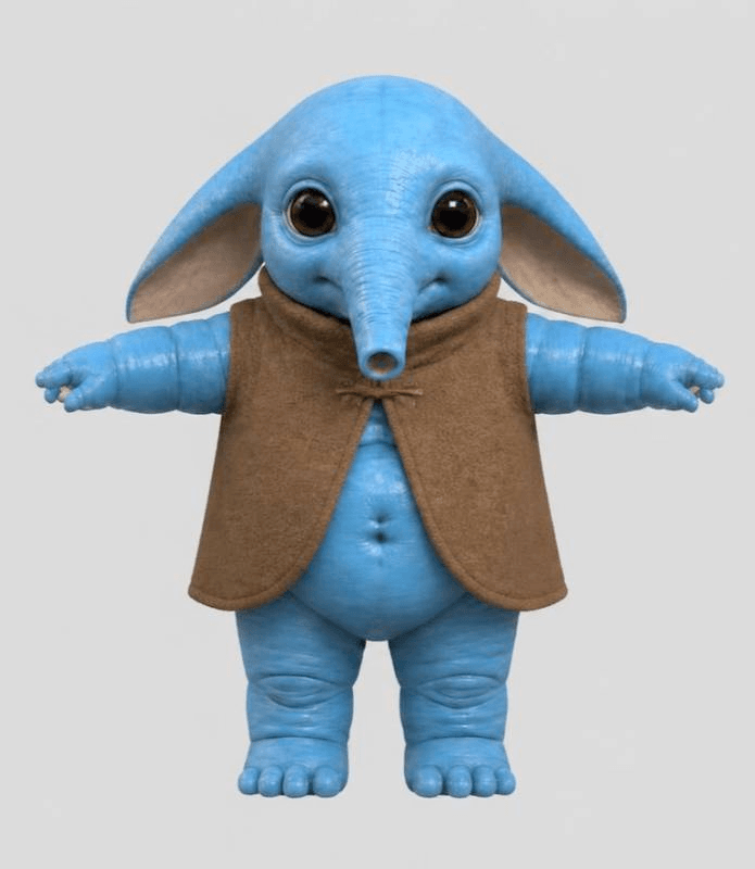 blue toy elephant