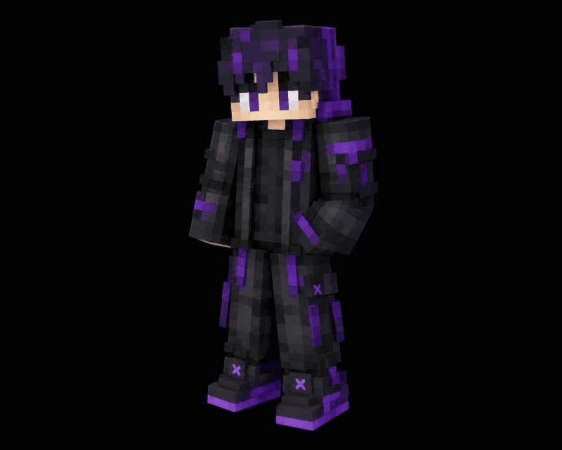 pixelated character