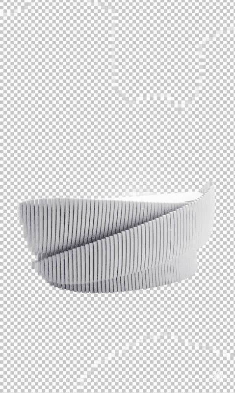 white curved object