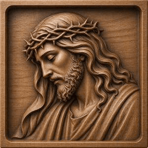 wooden relief sculpture