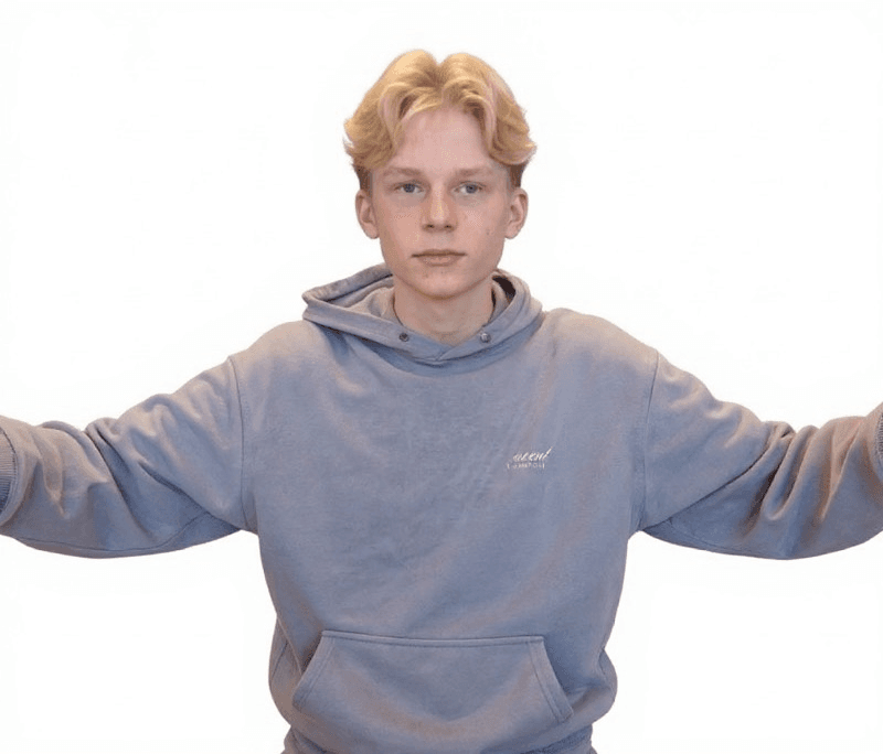 gray hoodie