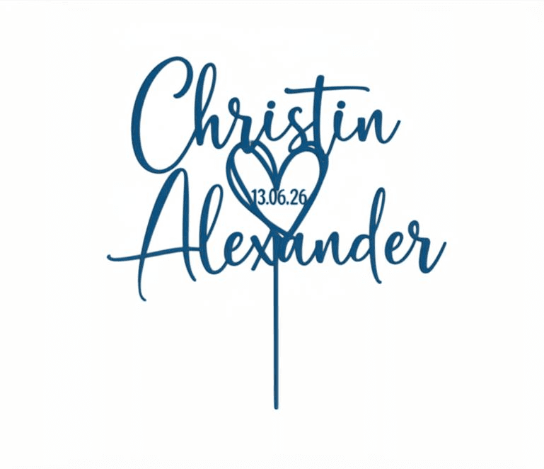 personalized cake topper