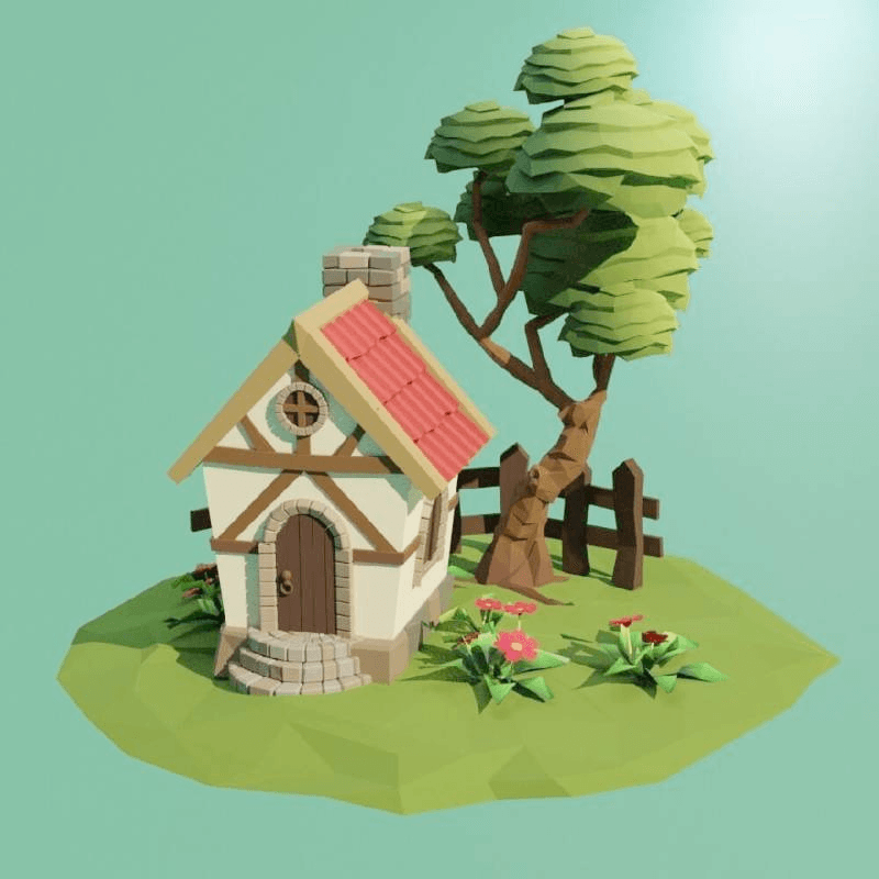 wooden house