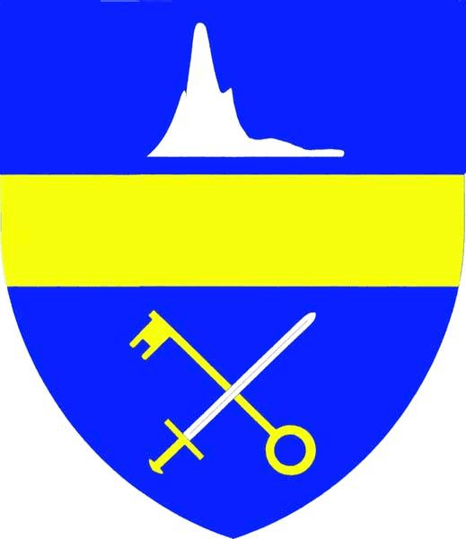 key-shaped emblem