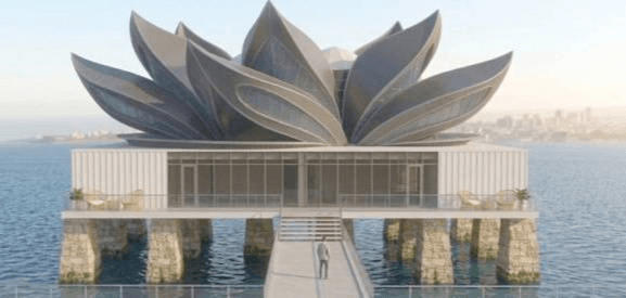 floating lotus structure