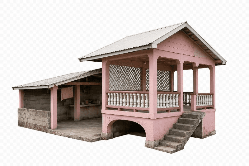 pink gazebo