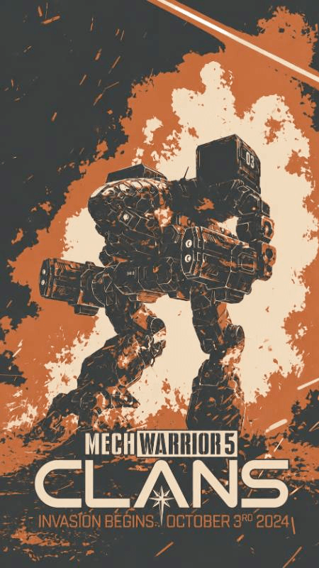 mechwarrior5 clans poster
