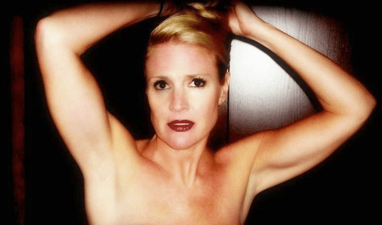 woman's arms raised