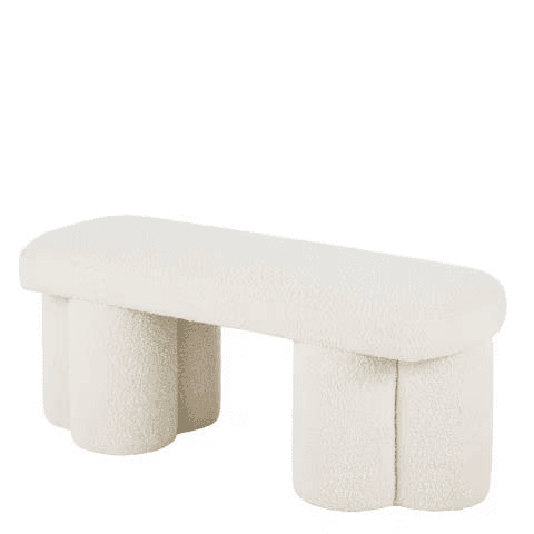 white bench