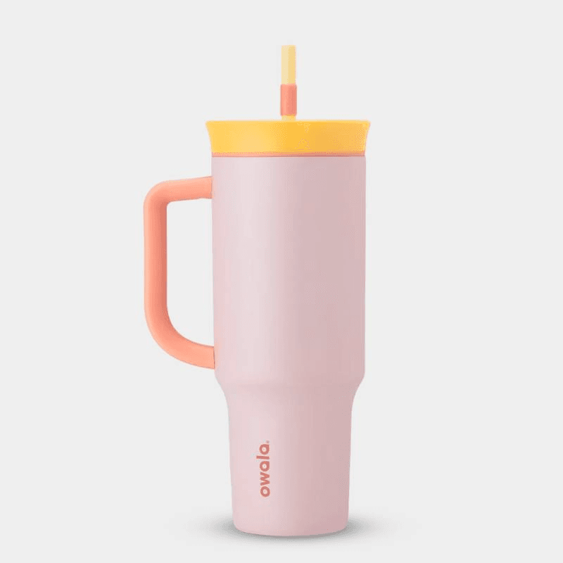 pink tumbler