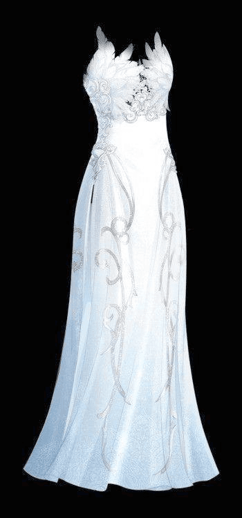 white wedding dress
