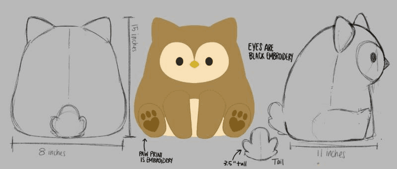 stuffed owl toy