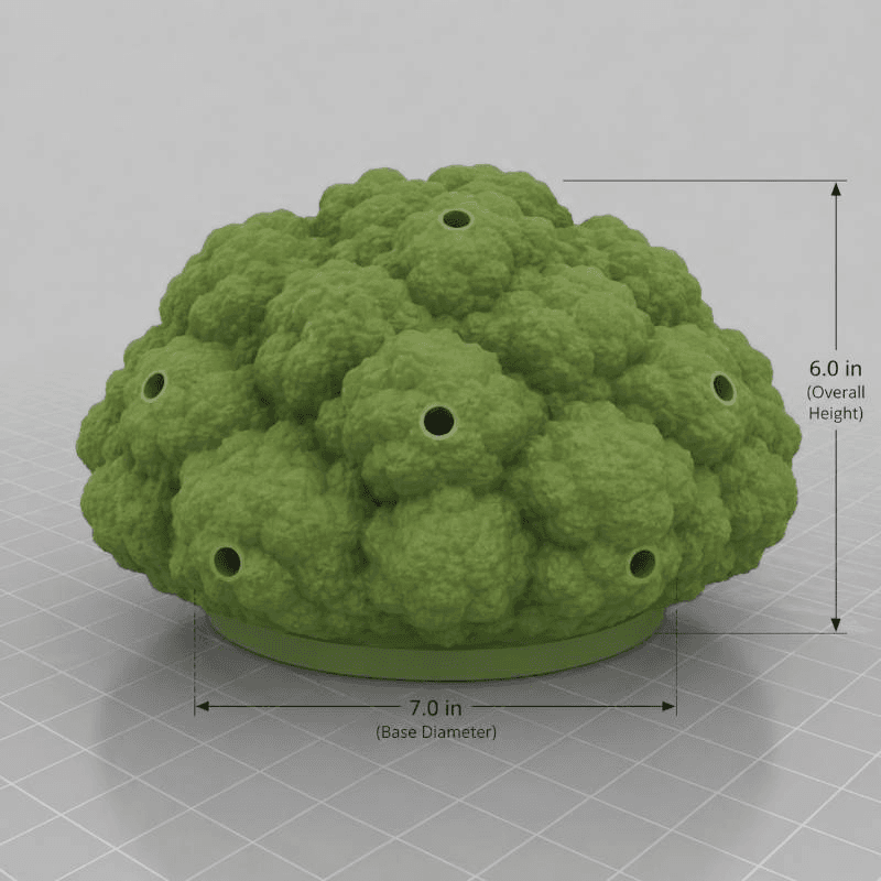 green toy mushroom