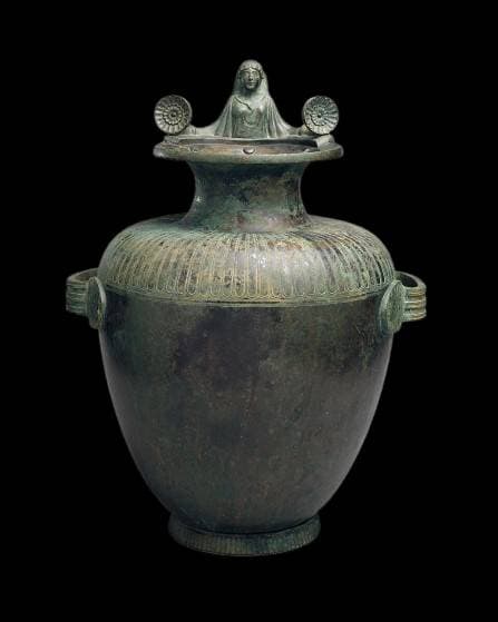 metal vase