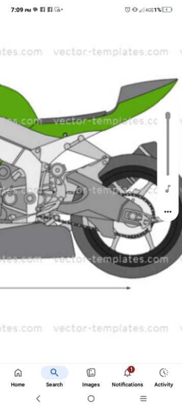 motorcycle template