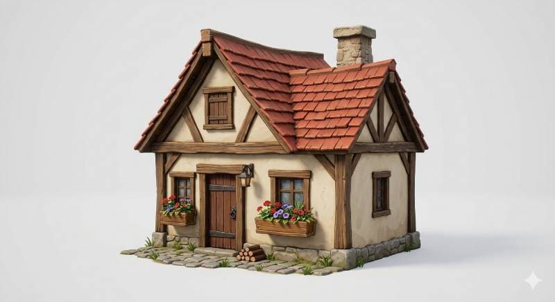 wooden house