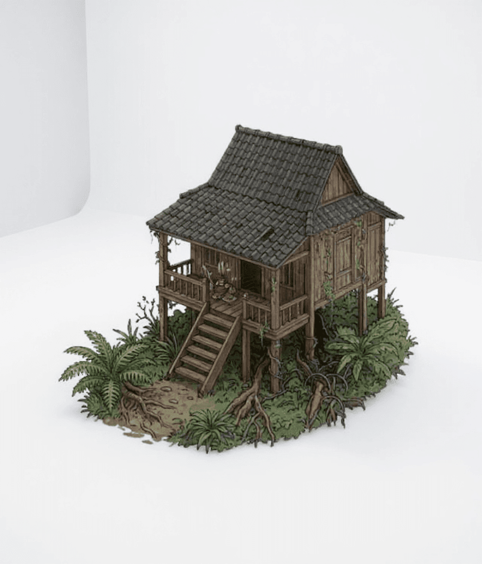 wooden house