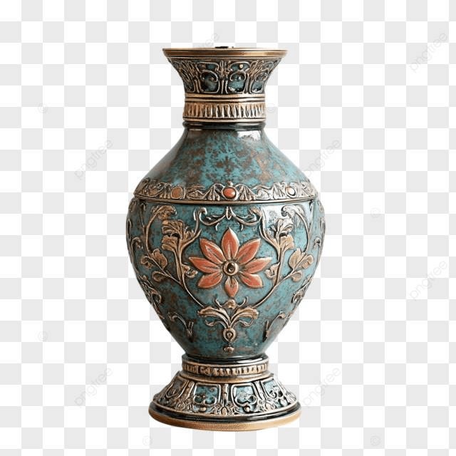 metal vase
