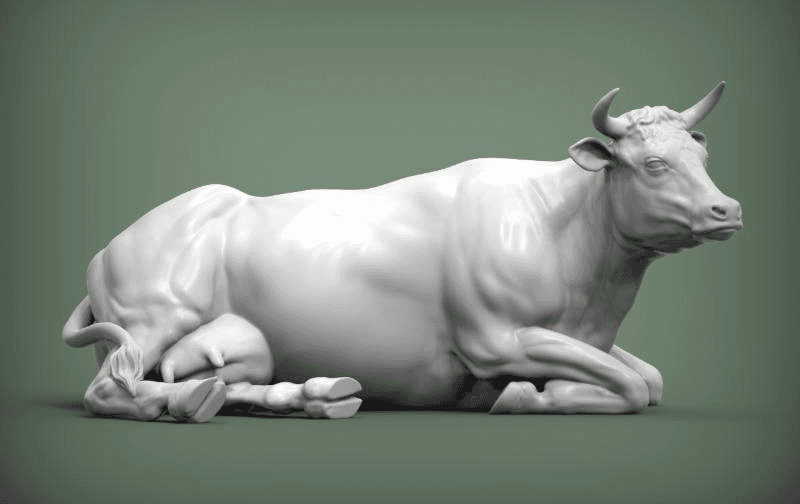 metal cow model