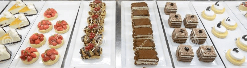 dessert display