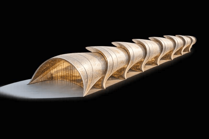 metal architectural sculpture