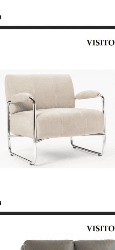 modern armchair