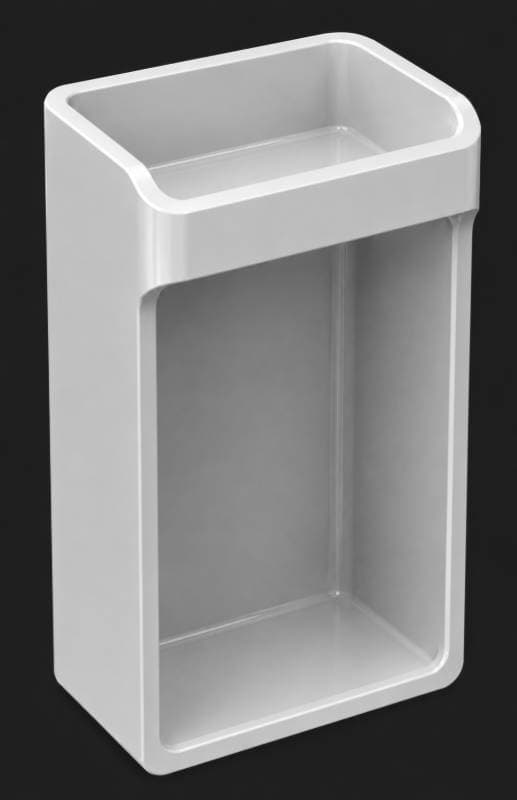 white plastic container
