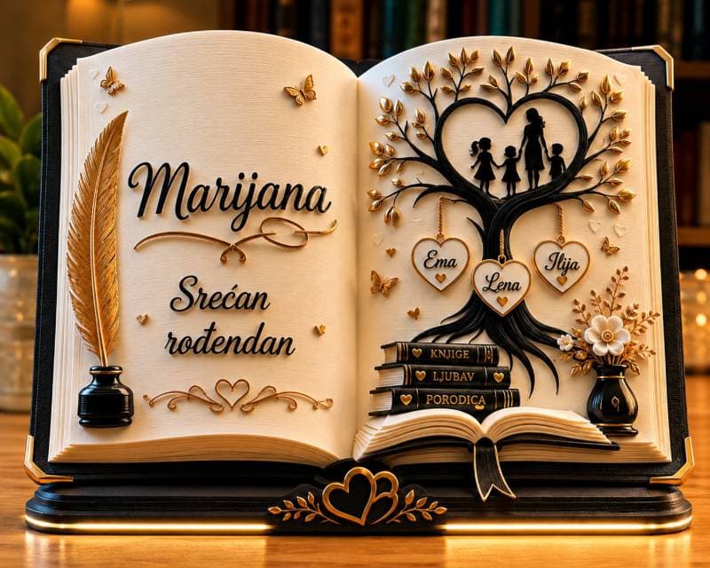 personalized book holder