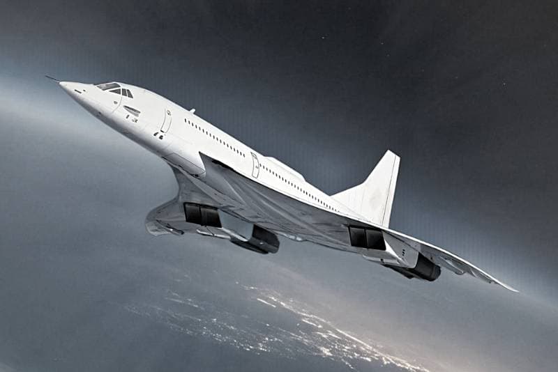 white airplane