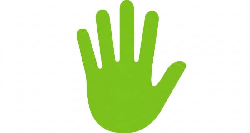 green hand